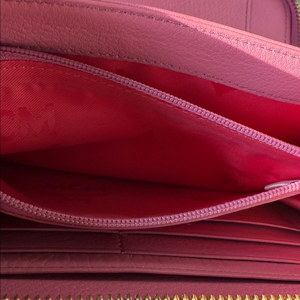 MCM Pink Wallet with Gold and Silver Studs - Picture 11 of 16